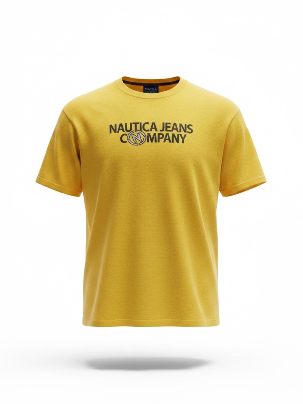 Nautica Yellow Logo Crewneck Tee